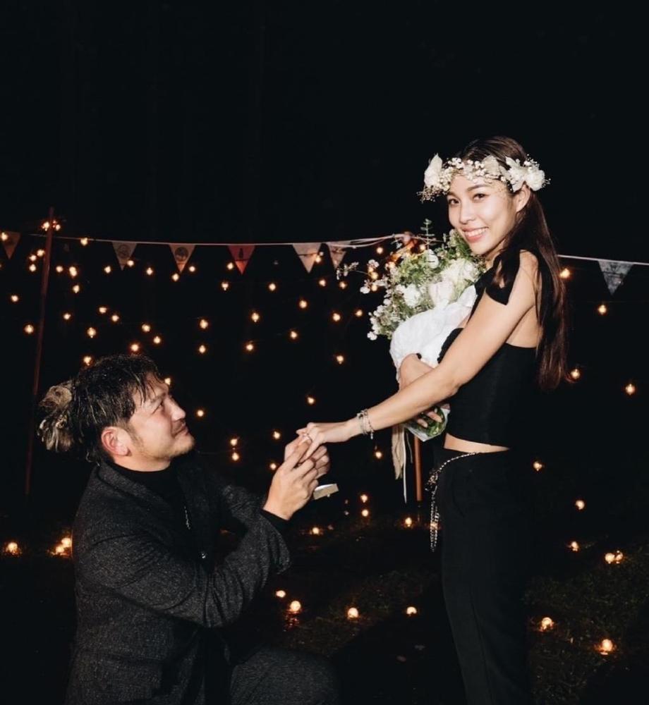 林柏升求婚成功并公开了求婚影片圈外女友颜值超高不输许维恩