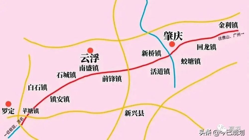 广佛肇高速公路线路图图片