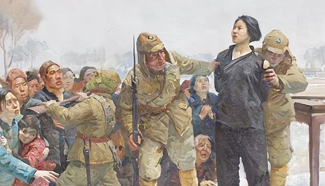 即便如此,刘胡兰也没有透露党的秘密,从容地走向铡刀.