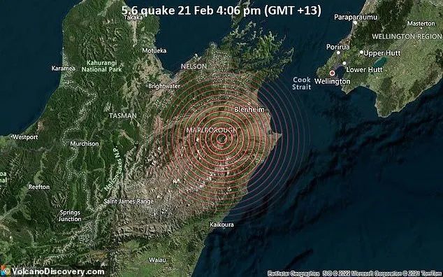 新西蘭南島附近發生56級地震惠靈頓有震感