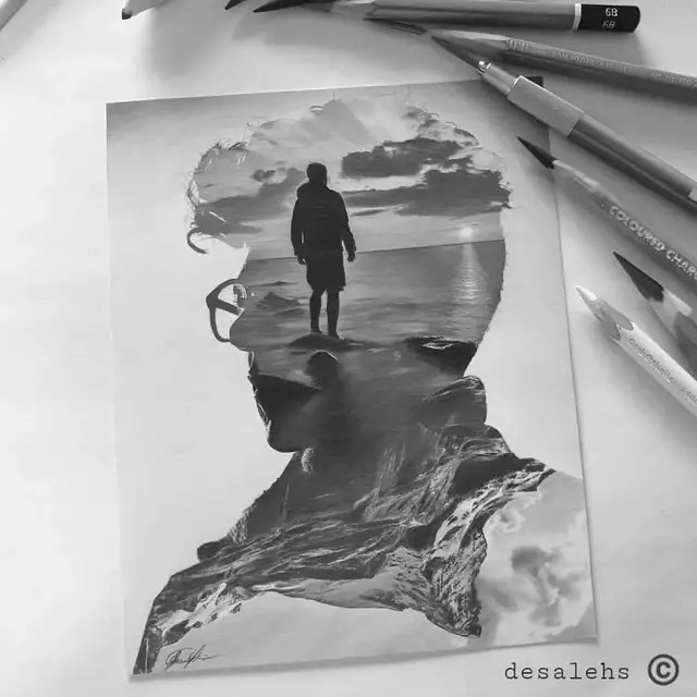 世界万物美景素描图(世界万物美景素描图片)