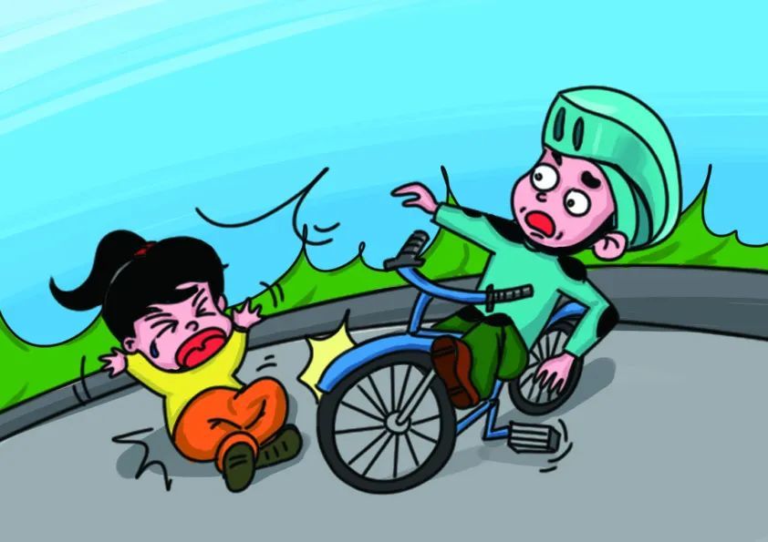 7岁男童骑车撞伤2岁幼童监护人担责