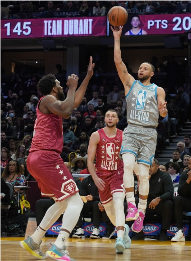 库里收获生涯首座全明星mvp奖杯 16记三分破纪录_腾讯新闻