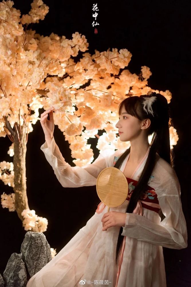 汉服小仙女桃花庵下桃花仙