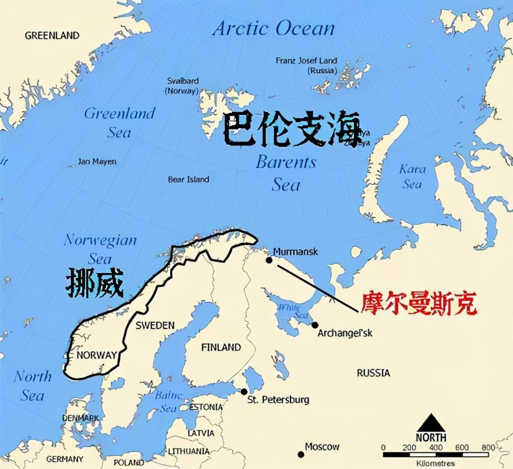巴伦支海位于挪威和俄罗斯的北部,是北冰洋陆缘海之一,是以荷兰航海家