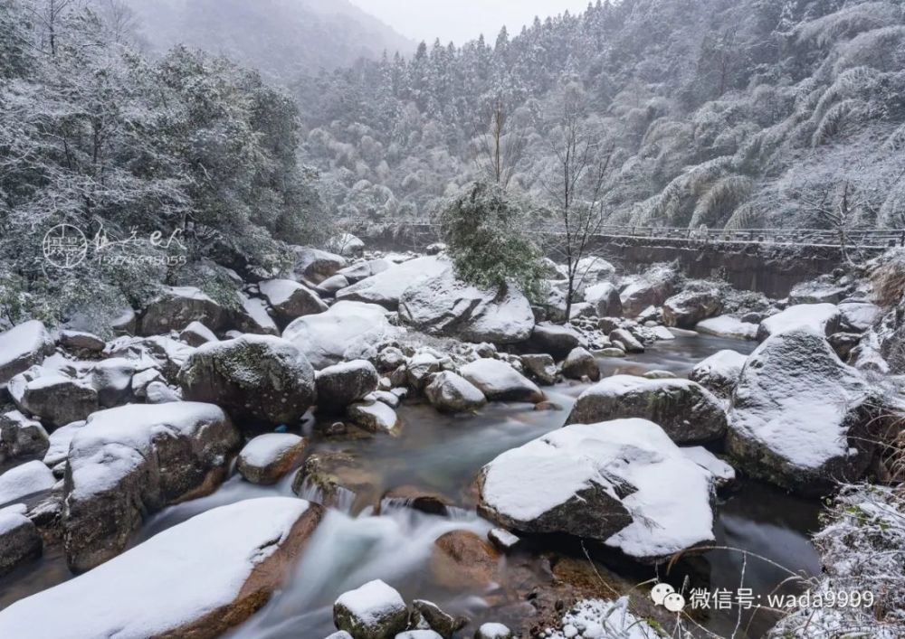 东安县舜皇山景区雪景照片