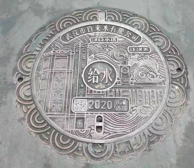 会讲故事的井盖汉水的城市徽章系列井盖代表武汉城市文化参赛