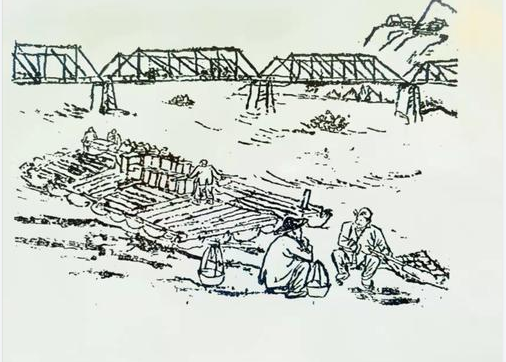 兰州羊皮筏子简笔画图片