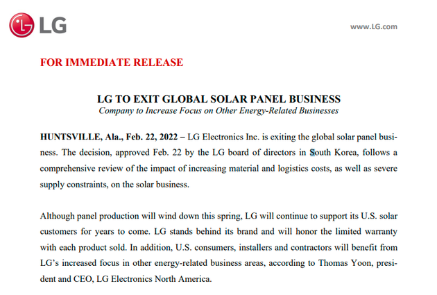 退出手机市场后，一代巨头LG决定撤出太阳能面板业务英语魔方秀语法纠正英语魔方秀怎么打不开