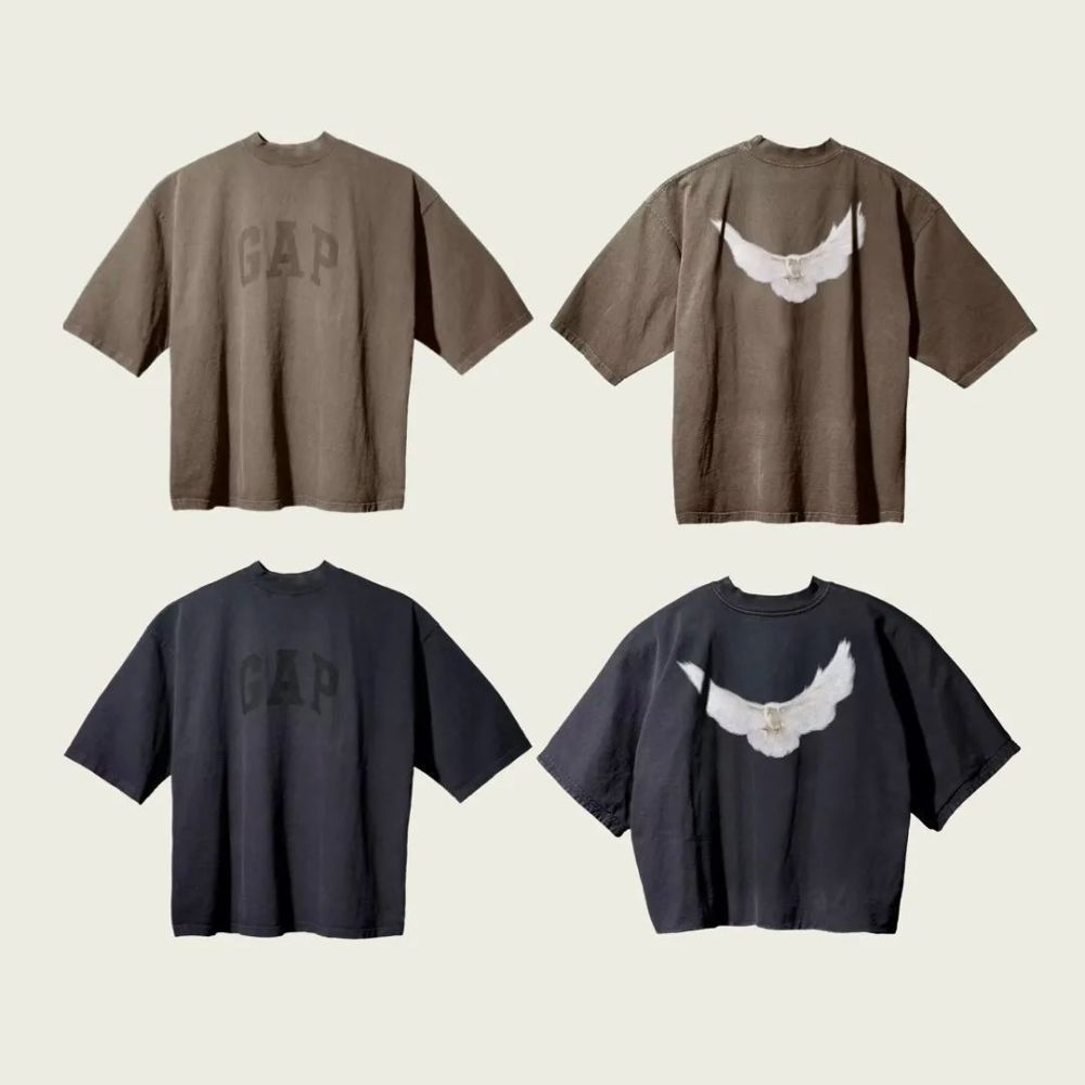 巴黎世家合作yeezygap系列突袭发售t恤好帅啊