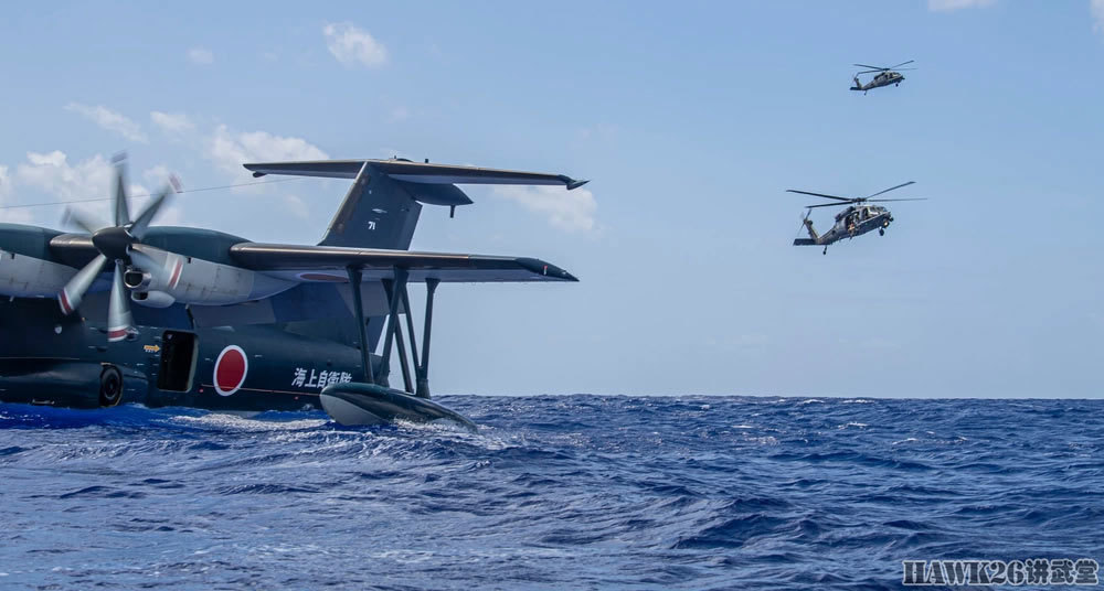 跟拍日本海上自卫队us2水上飞机救援行动充分发挥特殊优势