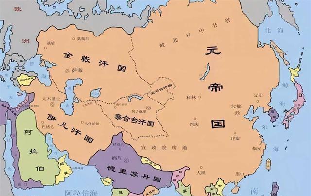 元朝时期，疆域面积版图最大时有多大？包含了现在的哪些国家_腾讯新闻