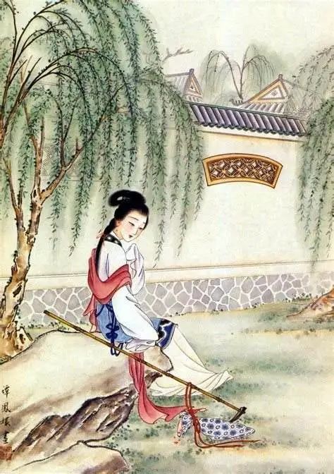 张籍《节妇吟;花自飘零水自流,一种相思,两处闲愁.