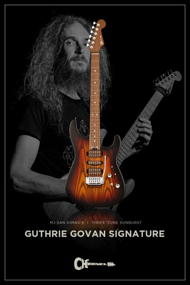 吉他大师guthriegovan签名款charvelggmj系列日产吉他现已发布