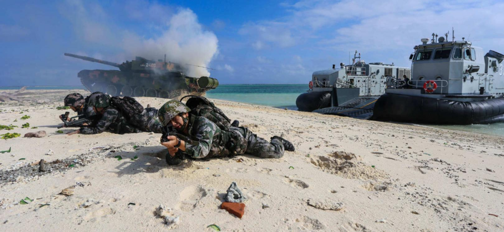 大动作南部战区演练登陆作战解放军强势进军的信号