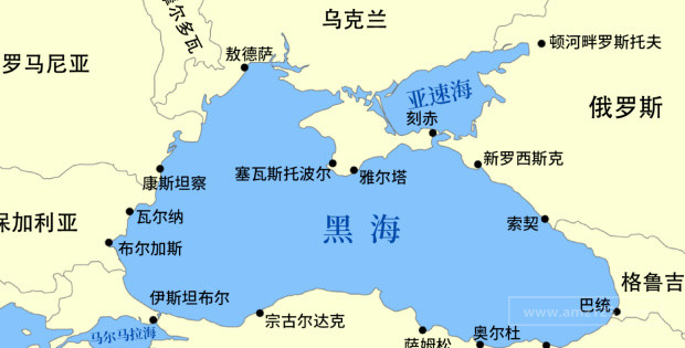 亚速海地图图片