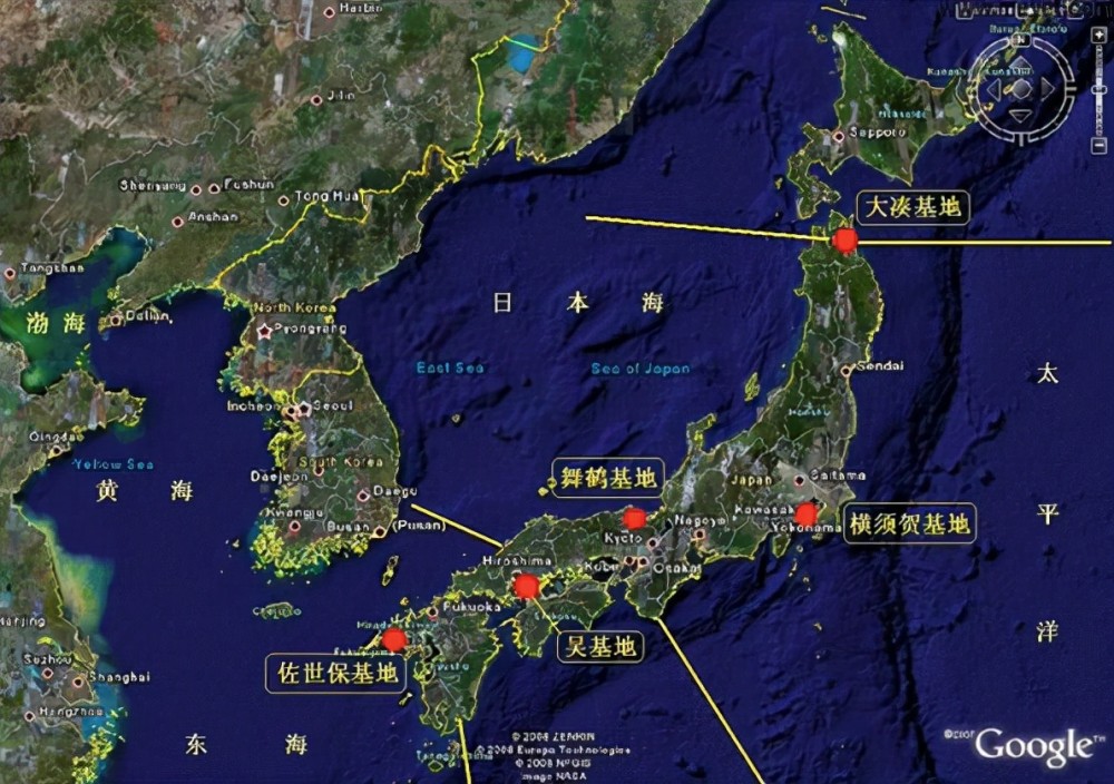 横须贺海军基地是美军第七舰队的大本营,是第七舰队司令部的所在地