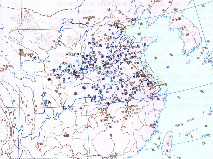 中國歷史上各個朝代:從夏朝到清朝領土地圖詳細一覽 - 夏朝的版圖