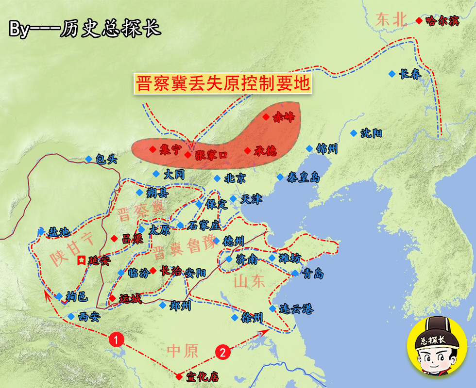 晋察冀根据地已经被挤压成肉饼,随时有被拍扁的可能性,整个军区主力