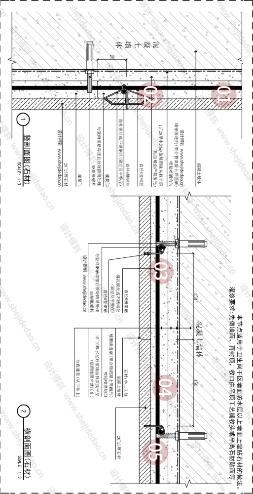 3,石材湿挂和瓷砖湿挂做法一样吗?4,石材湿挂最小完成面需要多少公分?