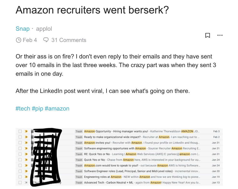 为了抢人 亚马逊meta的猎头们已经卷 疯 了 腾讯新闻