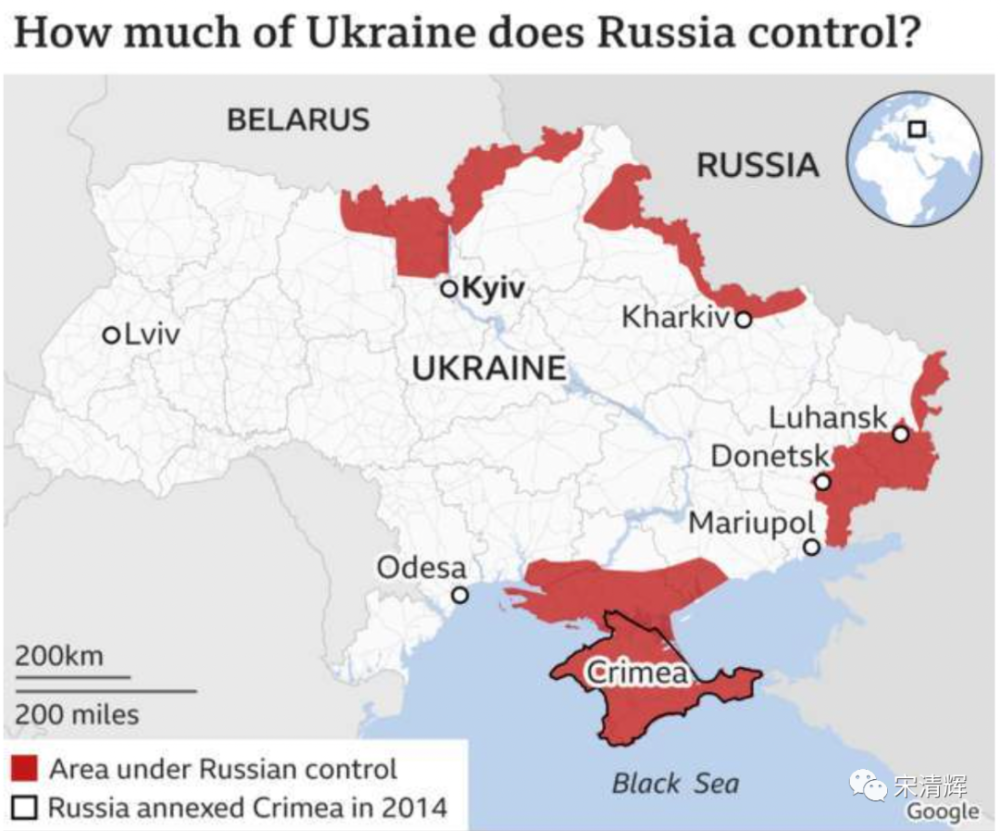 乌克兰实际控制区图片