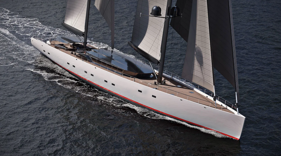 iddesyachts发布55米全电动概念帆船