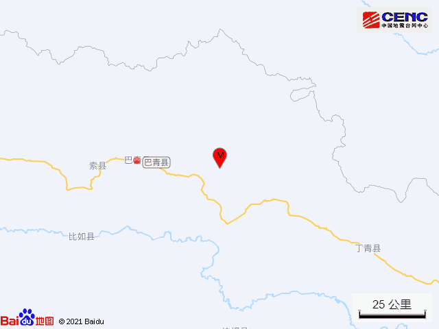西藏那曲市巴青县发生3.0级地震