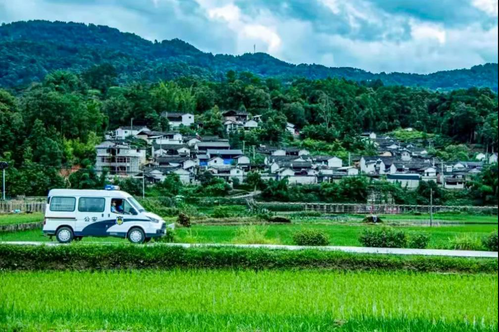 腾冲蒲川派出所五动合力绘就茶乡新枫景