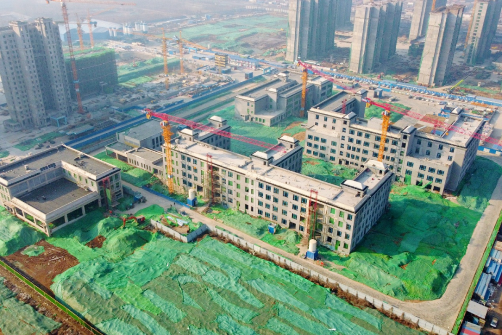 邯郸东湖新城这所九年一贯制学校建设进展