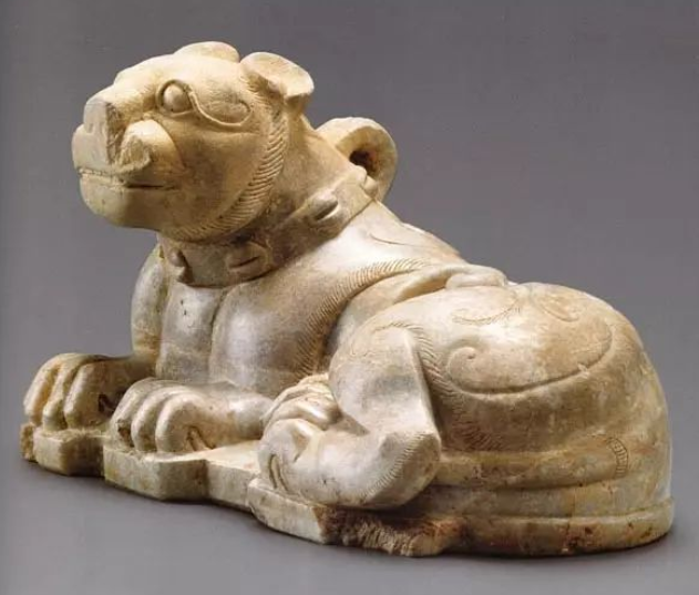 古玉中的狮子形象,雄伟壮丽!