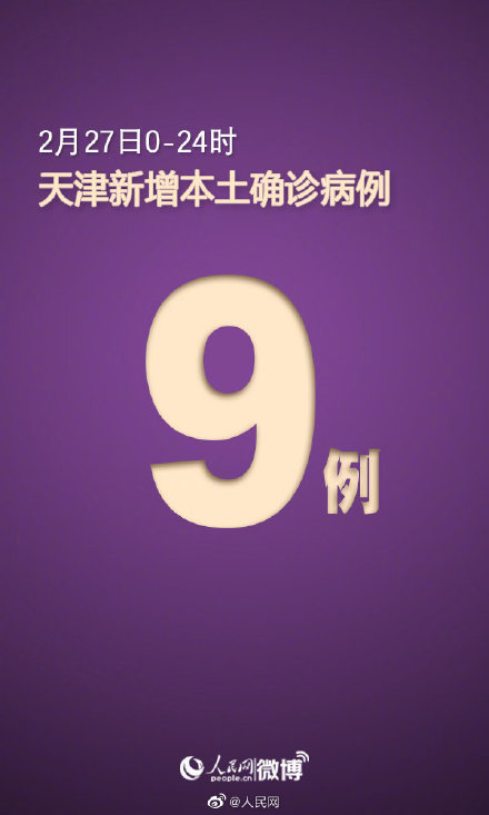天津2月27日新增9例本土确诊|新冠肺炎|无症状感染者|天津