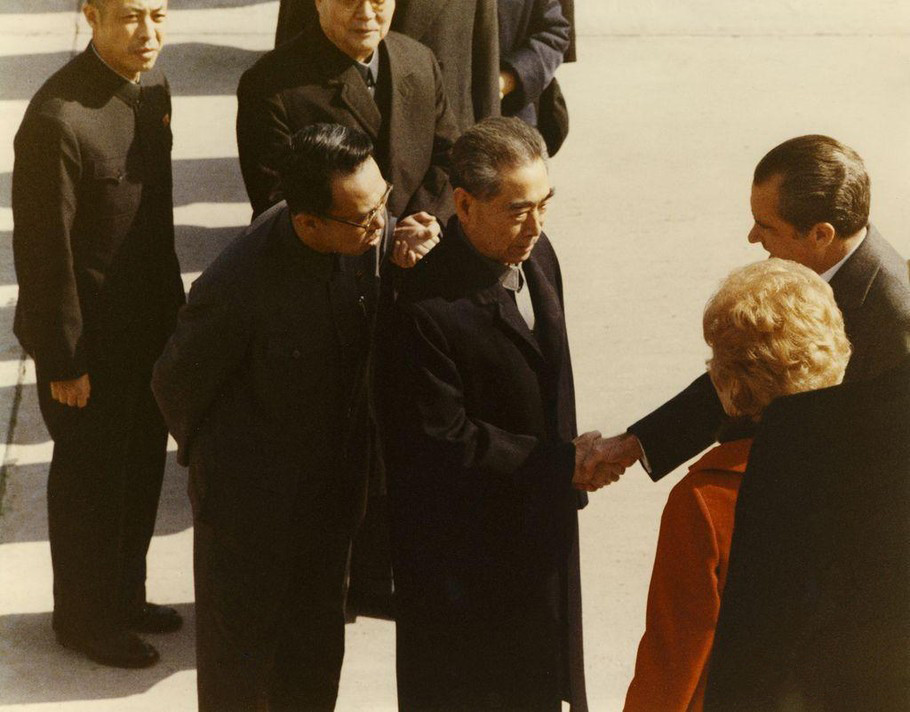 淡定从容,70年代中美破冰之旅,受阅三军仪仗队尽显不凡_腾讯新闻