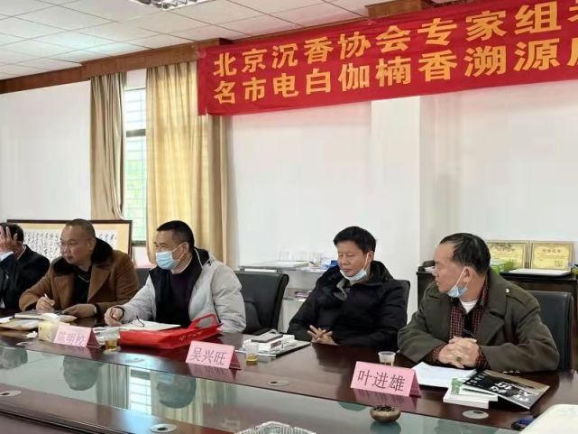 电白地方志专家组到电白沉香协会调研