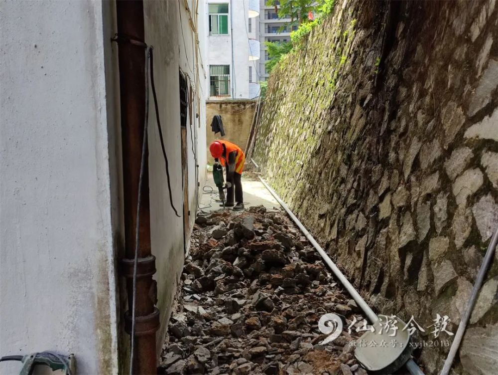 洪桥社区宫边老旧小区改造工程,位于八二五大街西侧,仙游县宾馆对面