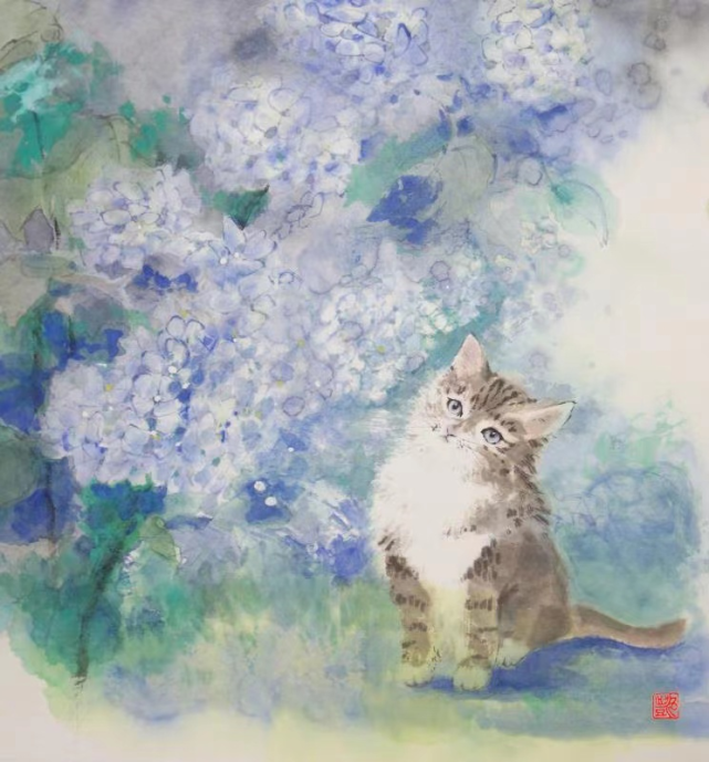 著名旅日画家马艳的作品欣赏