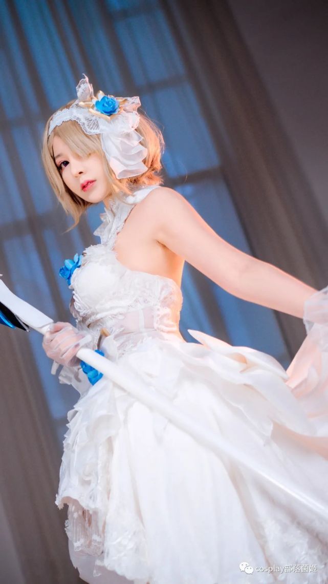 cos:崩坏3花嫁丽塔cos正片@妍子