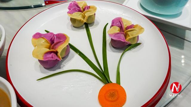 到甘肃金昌吃七彩饺子宴,不仅有口福,还是视觉盛宴,300元一桌