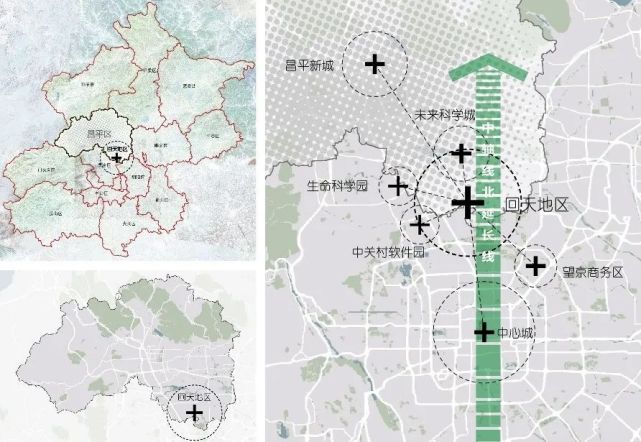 城區沿中軸線向北部延伸的重要拓展區域,控規編制範圍總用地約49平方