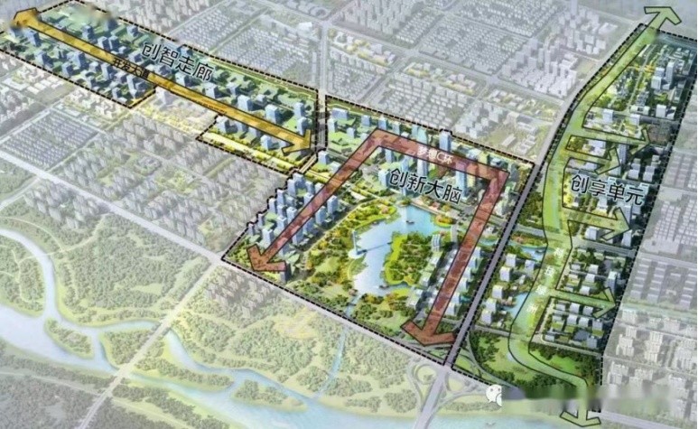 此外,更有约250万平方米心海绿廊(在建),约146.