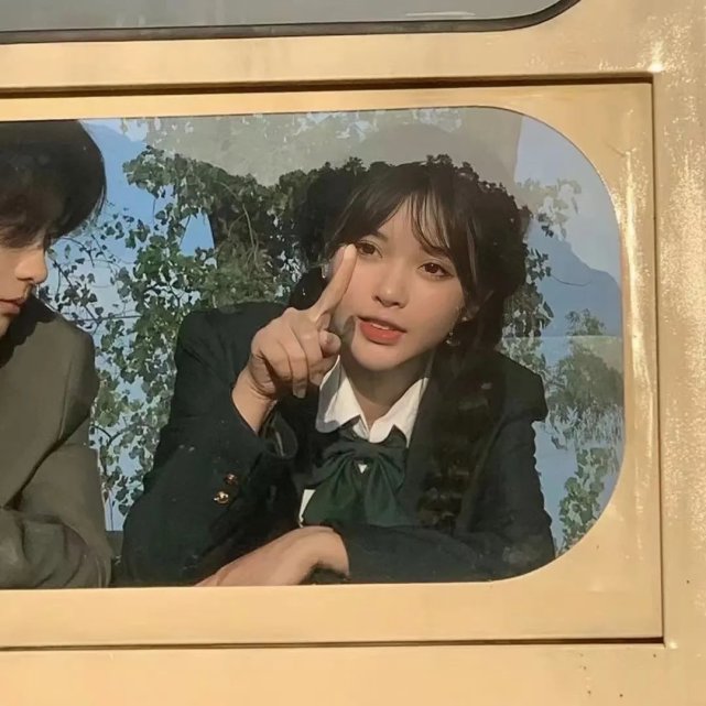 校园真人情侣头像