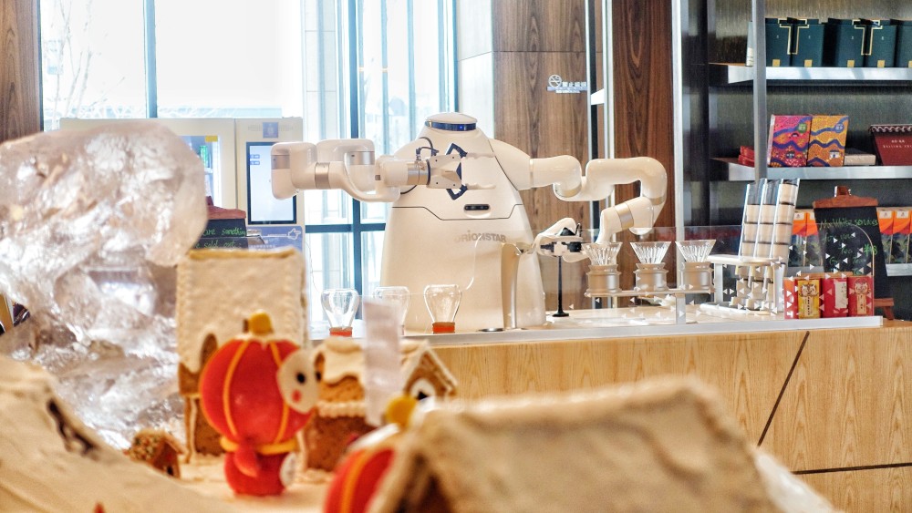 冬奥会机器人餐厅图片