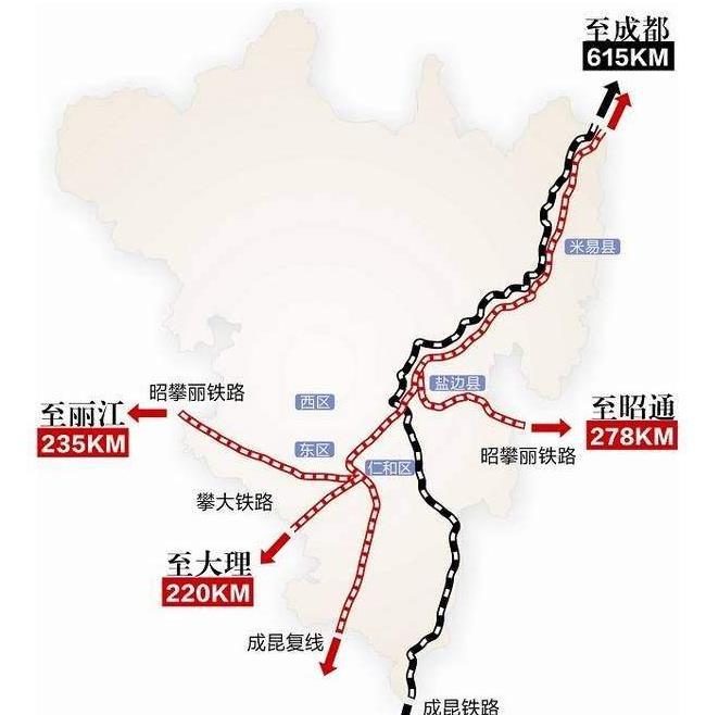 据说在昆明的铁路规划中有涉及到攀枝花的部分.