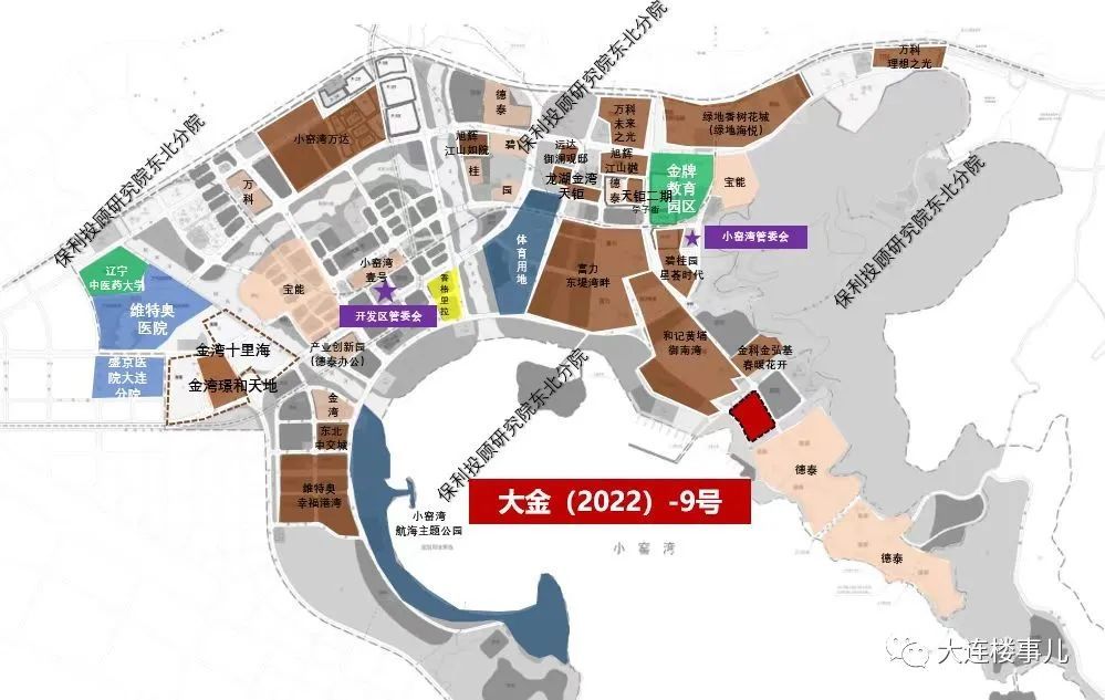 (2022)-8号地摘牌信息光伸以底价摘得位于小窑湾板块的大金(2022)-8,9