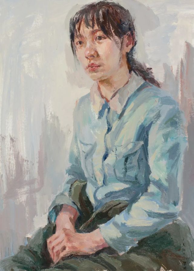 广州美术学院附中色彩头像作品