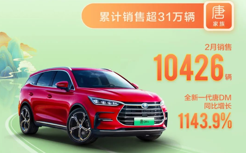 2月比亞迪乘用車銷量超9萬輛 同比增長336 環比下滑5 天天看點