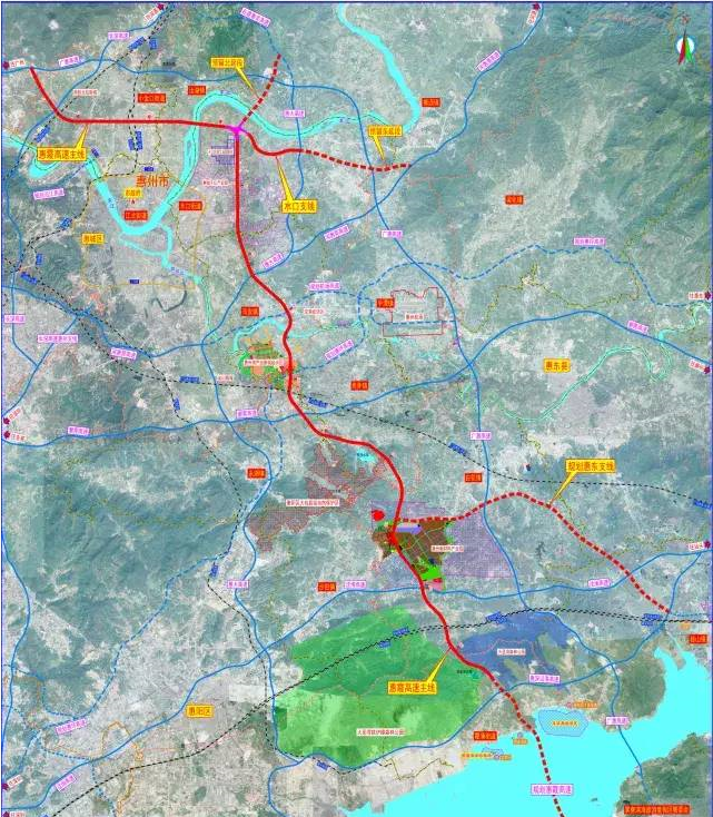 惠州市1號公路惠霞高速正式啟動全面建設大亞灣段先行通車