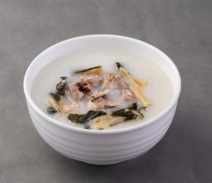 营养早餐粥——推荐66:咸骨菜干粥_腾讯新闻