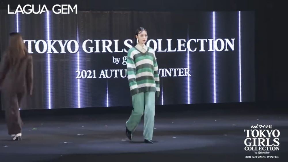日本人的时尚走秀好实用啊，看她们穿绿色的服装，满满的春天感阿卡索约课攻略