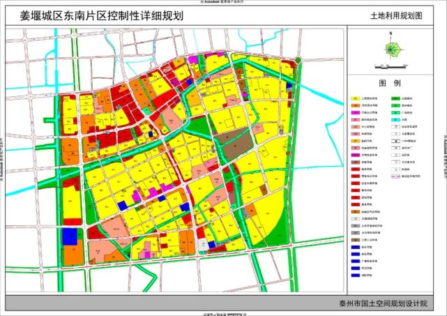 泰州城南控规图图片